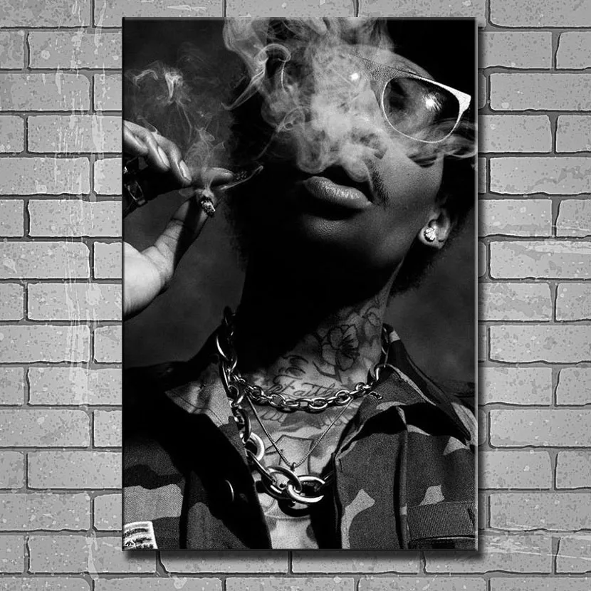 

Y552 Art Print Wiz Khalifa Smoking Hot Rap Music Star 14x21 24x36 27x40inch Silk Poster Wall Canvas Sticker