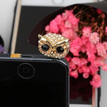 CatXaa Драгоценная Сова 3,5 мм заглушка от пыли для iPhone samsung разъем для наушников разъемы для наушников Анти Пыль аксессуары для телефонов