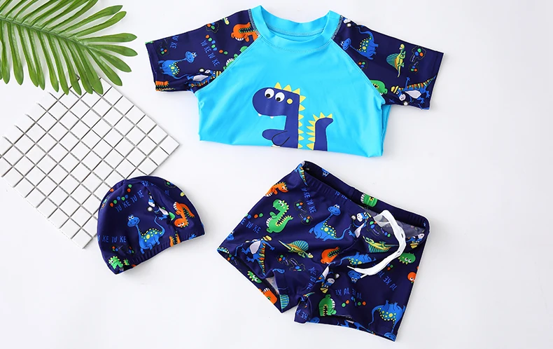 Terno de Natação Shorts para Crianças dos Desenhos Troncos do Bebê Roupa de Banho Peças Meninos Maiô Proteção uv Animados Crianças Mergulho Terno Beach Wear 3 8 Mamãe e Bebê