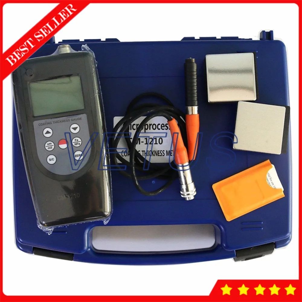 CM 1210B Car Paint Coating Thickness Gauge with digital Plastic Rubber