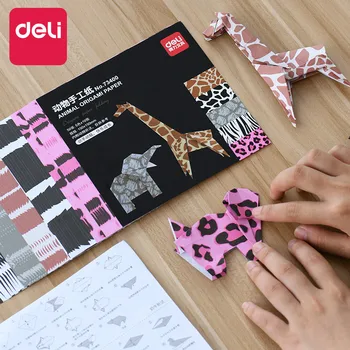 

DELI Origami Paper Children Creative DIY Folded Handmade Origami Paper Kawaii Giraffe Kids Handmade Art Origami Paper Papercraft