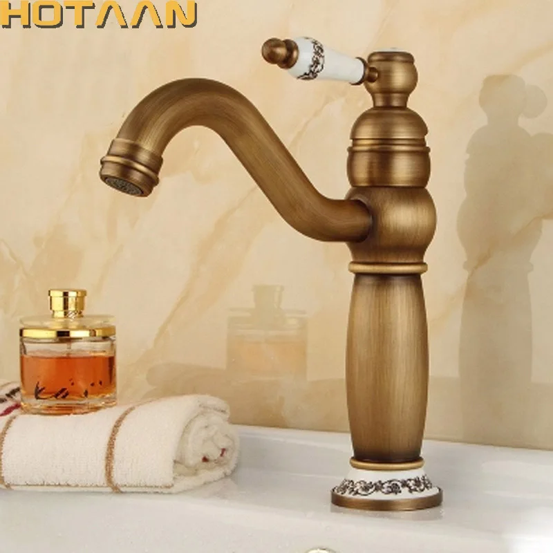 Free shipping Contemporary Concise Bathroom Faucet Antique bronze
