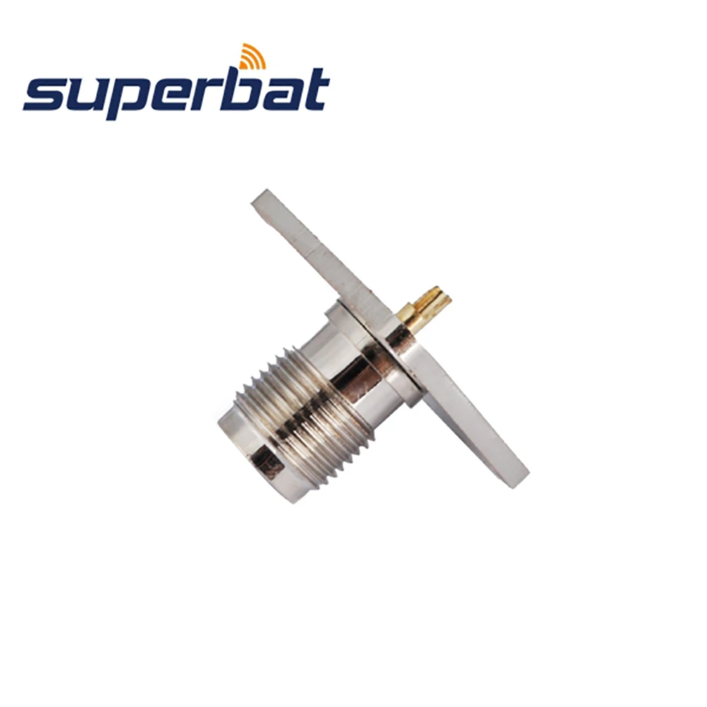 TNC Female Panel Mount RF Coaxial Connectors with Solder Cup