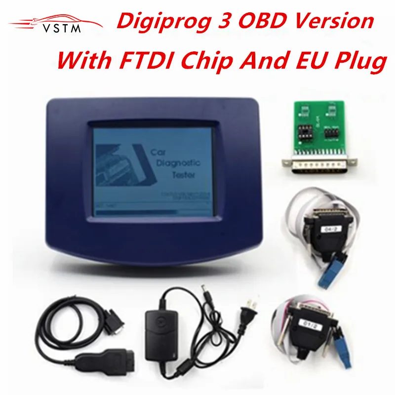 Акция Digiprog III V4.94 3 FTDI чип со всеми адаптерами Digiprog3 Пробег инструмент для