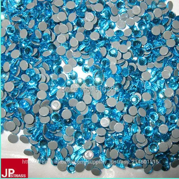 

size 3mm hot-fix rhinestone in sapphire color ss10 1440 pcs per pack free shipping of high quality cutting stones