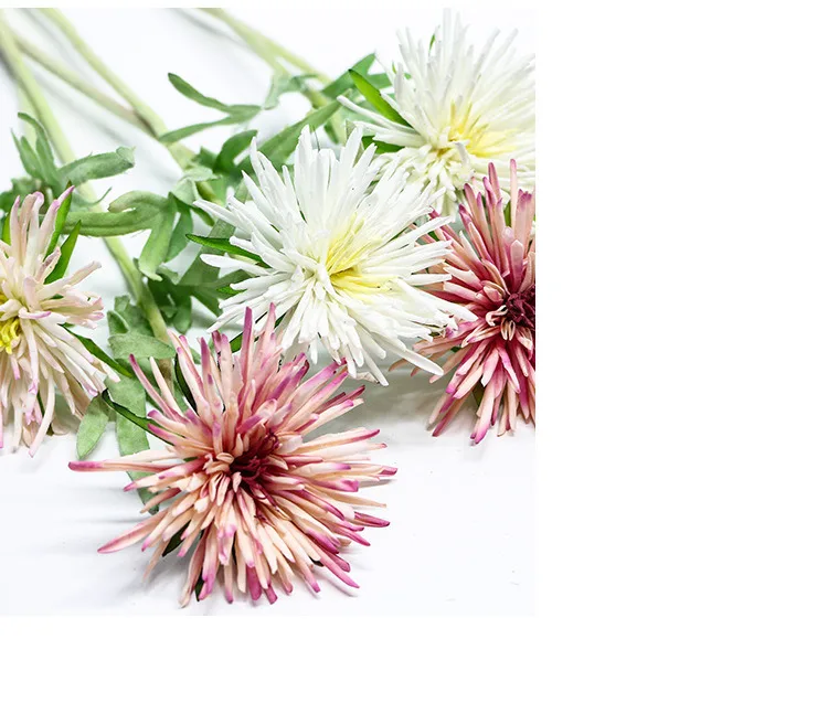 1 Pcs Artificial Chrysanthemum Silk Flowers Floor Style Decor For Home Wedding Table Sunflower Plant Wall Multicolor Optional JH94 (2)