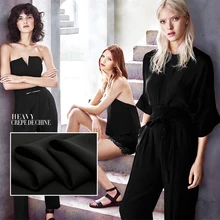 Черный шелк тяжелый Joe 30momme на заказ тяжелый шелк ткань драпировка шелковая ткань шёлковое платье юбка одежда ткань