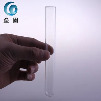 

50pcs 15 * 150mm Glass tubes thick material round bottom test tube chemistry lab experiment glassware