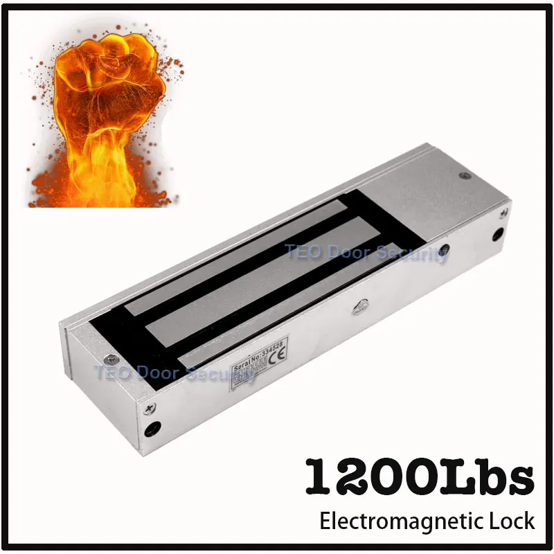 EM lock 1200lbs/500 KG Eletric магнитный замок с светодиодный подсветкой и датчиком положения двери