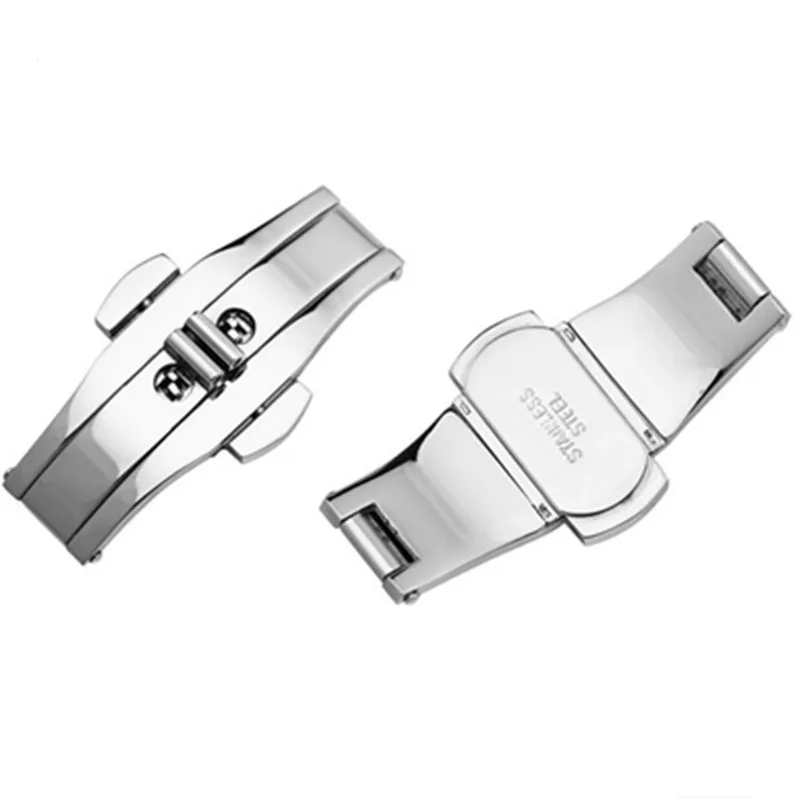 

4mm 5mm 6mm Watch Accessories Butterfly Folding Clasp Buckle For Tungsten Stainless Steel Rubber Leather Ceramic Strap Band