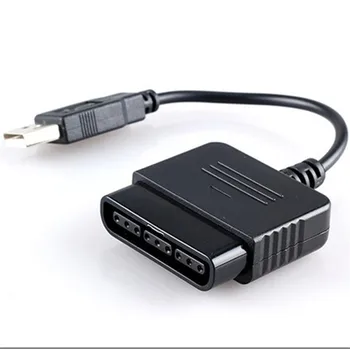 

200pcs lots Top quality USB Adapter Converter Cable For Gaming Controller For PS2 to For PS3 PC Video Game Accessory