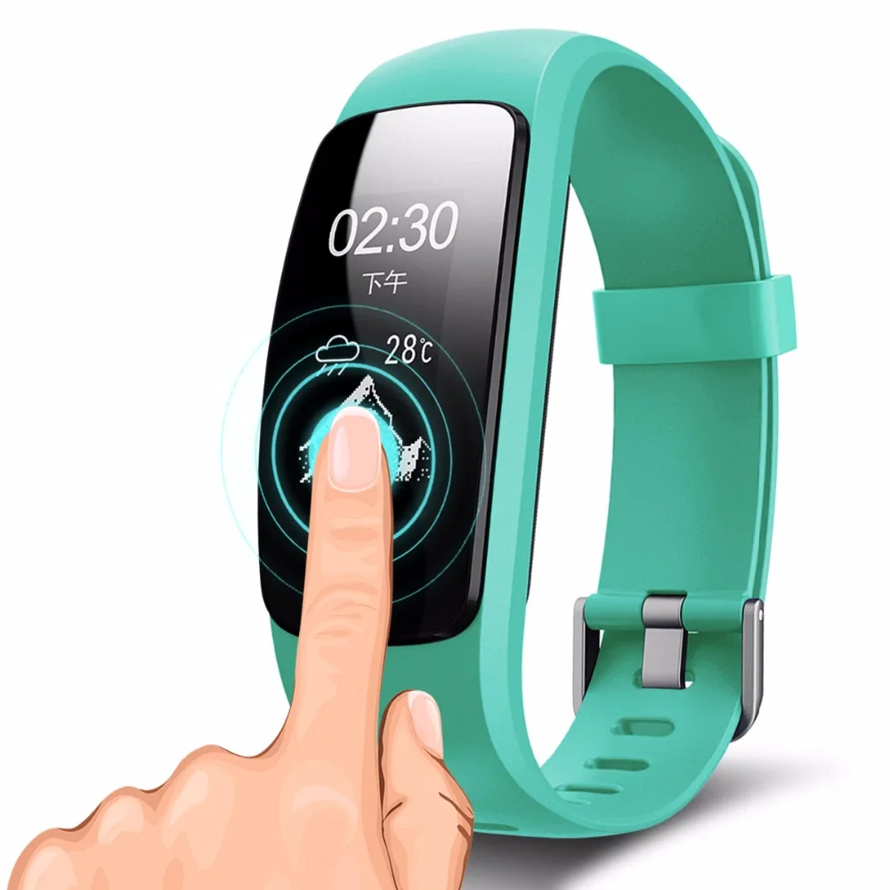 ID107 плюс HR Bluetooth smart Сердечного ритма Фитнес трек очень подтянутый 2.0 App Спорт