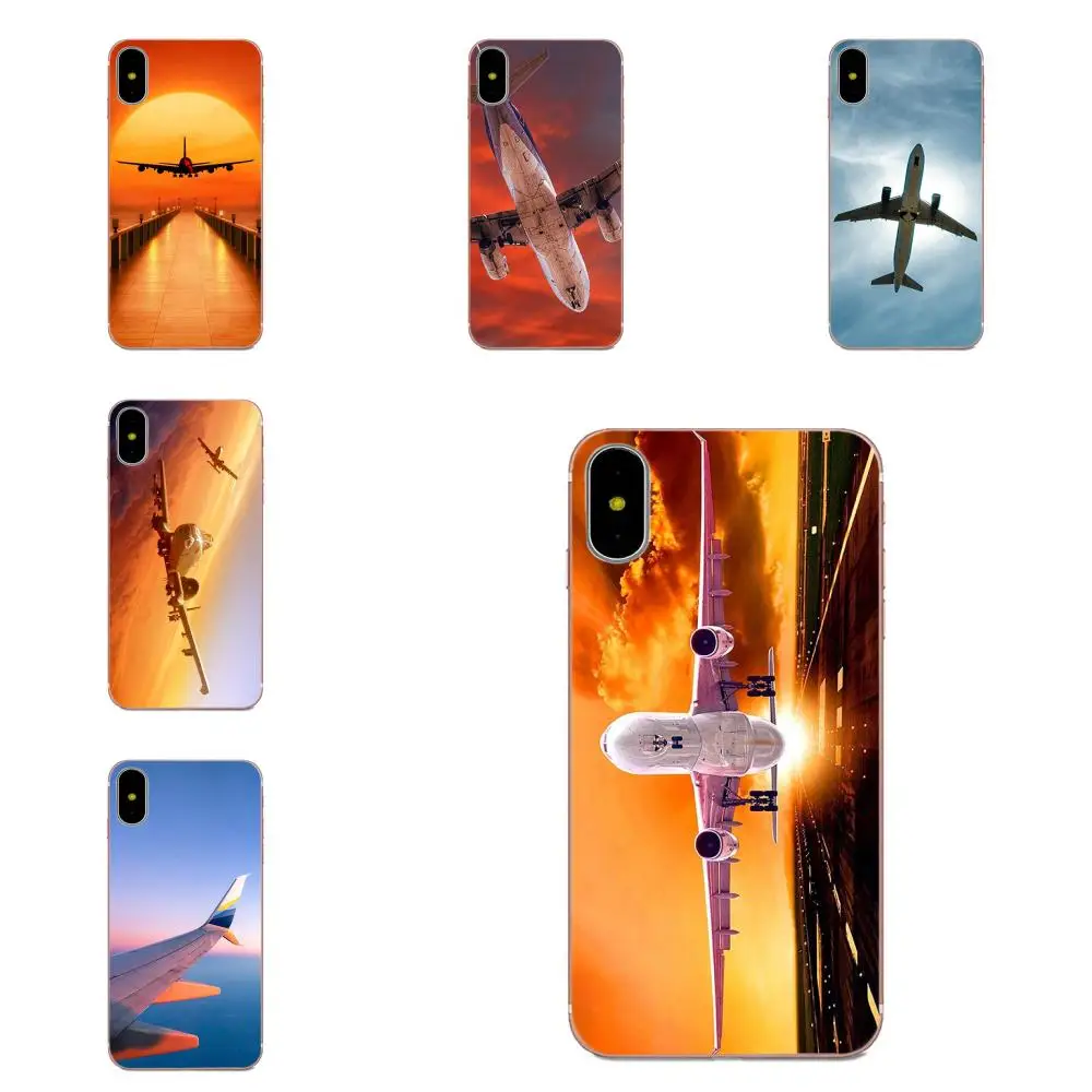 Clouds Sky Aircraft Colorful Air Plane For Huawei P7 Honor 4C 5A 5C 5X 6 6C 6A 6X 7 7X 8 9 V8 V10 Y3II Y5II Y6II G8 Play Lite | Мобильные