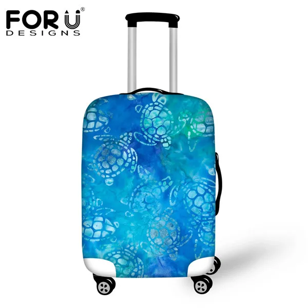 FORUDESIGNS/, аксессуары для путешествий, милый водонепроницаемый дождевик для 18-30 дюймов, чемодан, 3D, морская рыба, Чехол для багажа, защита - Цвет: H5704