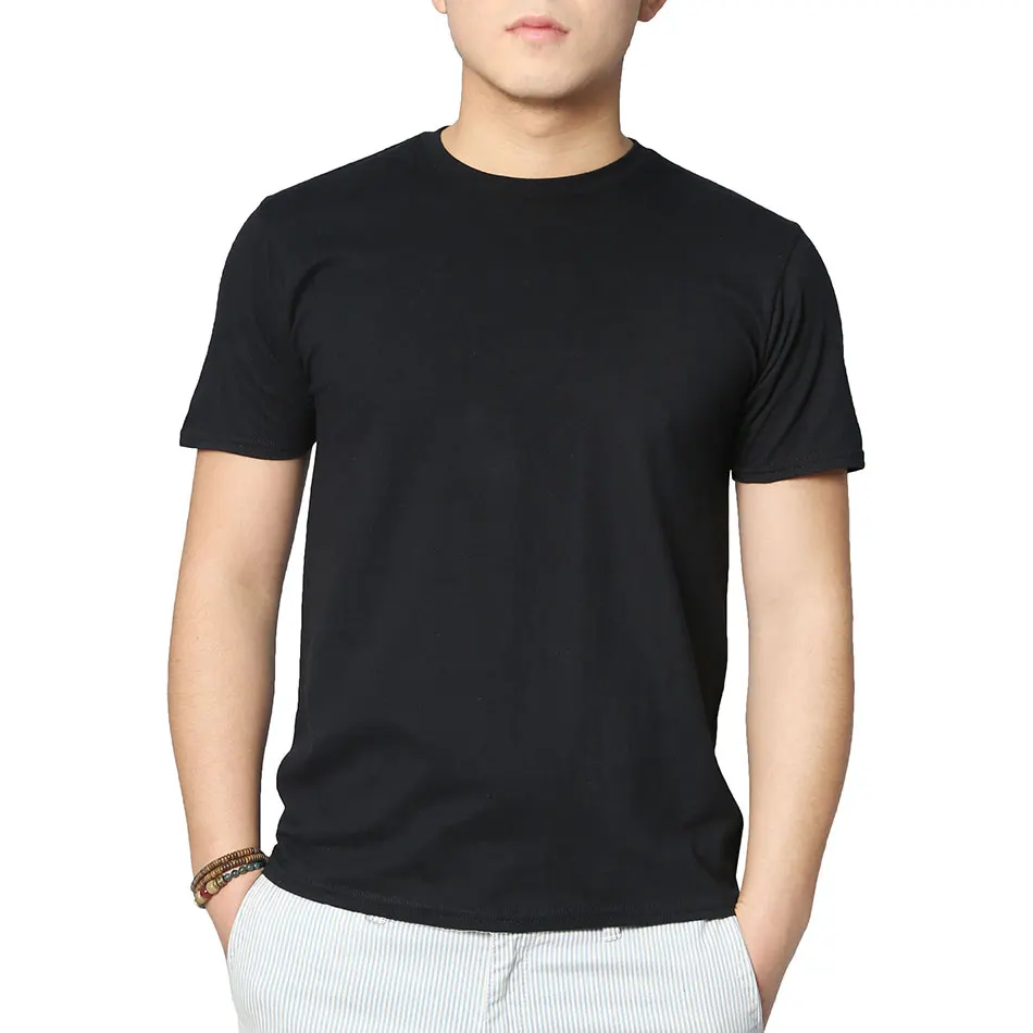 Men Casual font b Black b font font b T b font font b Shirts b