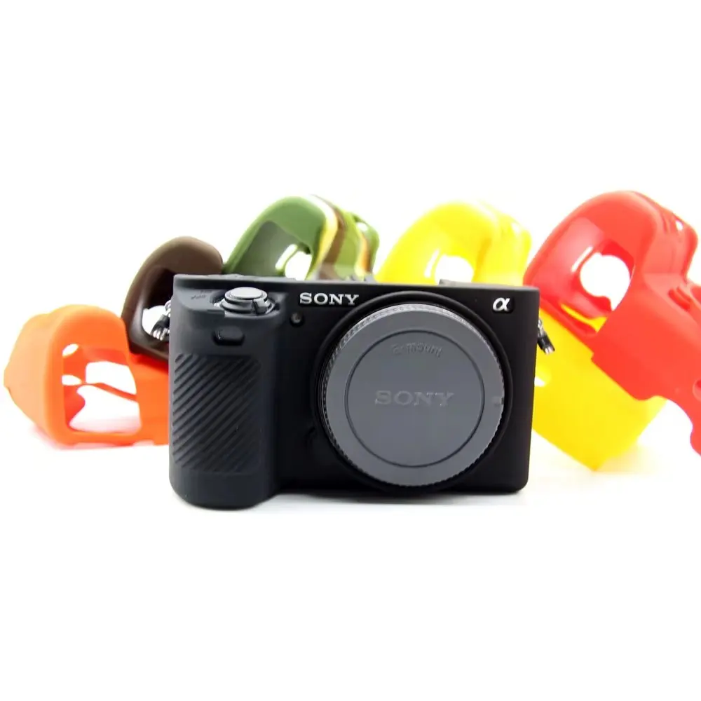 Nice Protective Body Cover Case Skin for Sony A6500 Soft Silicone Rubber Camera Bag Alpha a6500 with Battery Opening | Электроника