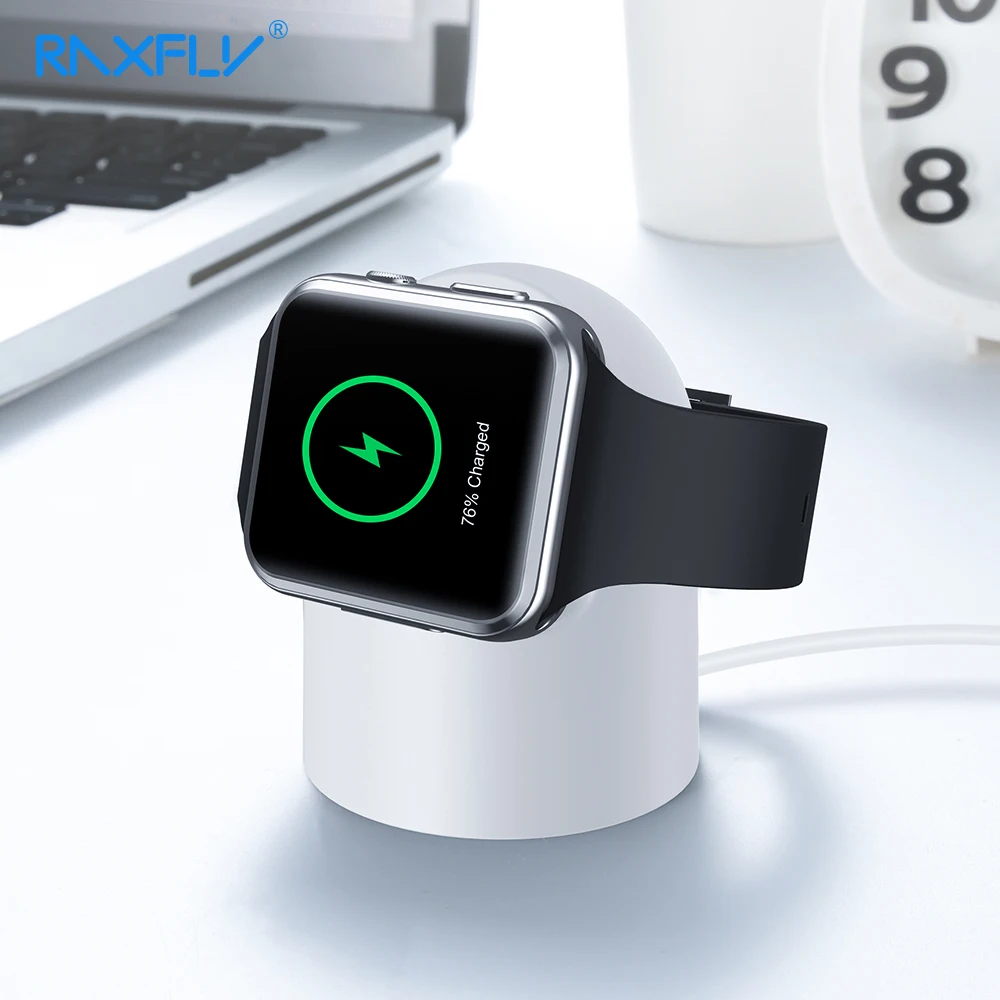 Зарядное устройство RAXFLY для Apple Watch 4 3 2 1 магнитное Беспроводное зарядное USB 38/42 мм