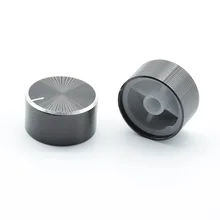 5pcs Audio volume control Potentiometer Knob Aluminum Knobs Cap Diameter 26mm 26x13mm black Caps Electronic Component 6mmholes