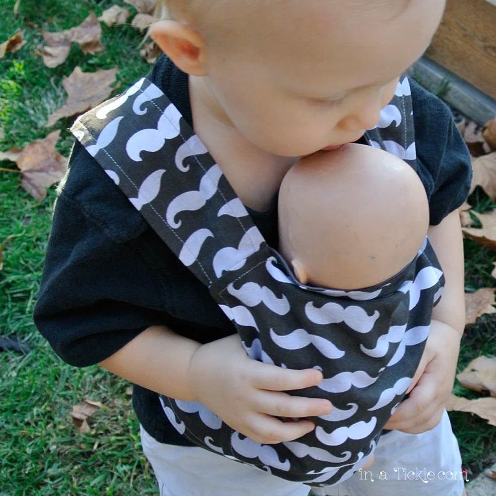 

Toddler Baby Doll Carrier Doll Ring Sling Children's Floral Toy Ring Sling