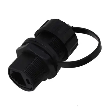 

M20 LAN RJ45 Black Ethernet Jack to Jack Outdoor Waterproof Connector