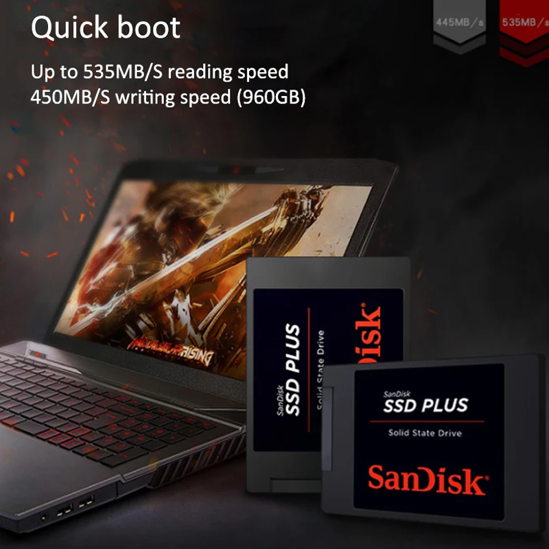 Sandisk SSD Plus Внутренний твердотельный жесткий диск SATA III 2 5 &quot120 GB 240GB 480GB ноутбук SSD| |
