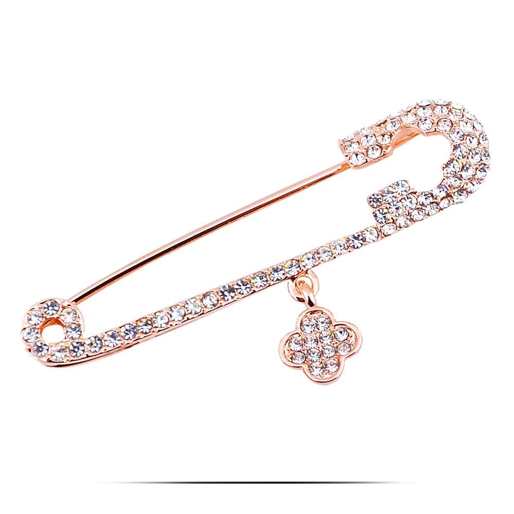 broche Ballerina Mooi Ballet Meisje Messing Broches Glanzend Volledige Rhinestone Goud Kleur Hijab Pins Accessoires Sierlijke Danser Ouija Dames