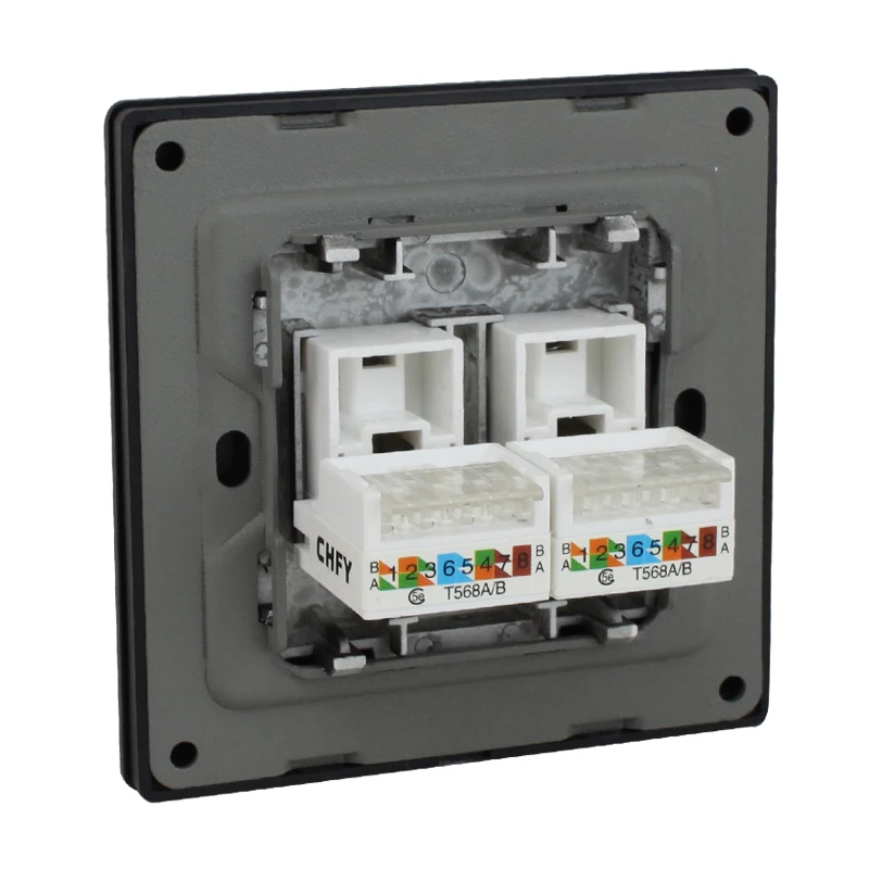 RJ45+RJ45 Wall socket pic 5