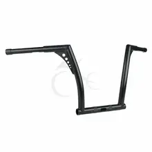 14 Rise 1 1/4 Ape Hanger Bar Handlebar For Harley Dyna Street Fat Bob Low Rider FXLR FLD Black 18 rise 1 1 4 ape hanger handlebar for harley sportster xl 883 1200 flst fxst