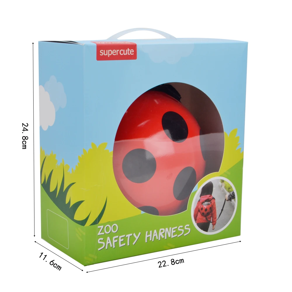 Ремни безопасности для малышей рюкзак с детский поводок Леди Жук От 1 до 4 лет