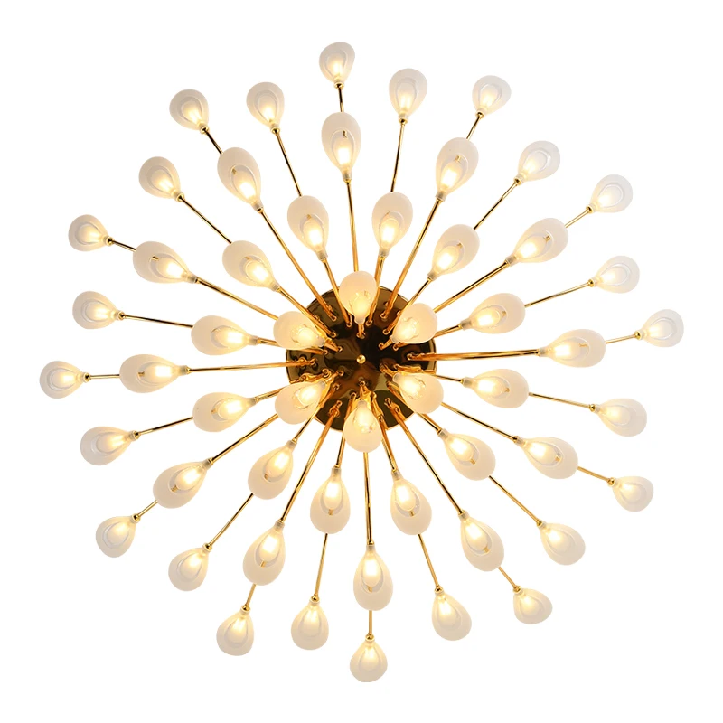 

Phube Lighting New Arrival Modern LED Ceiling Light Straw Hat Ceiling Lamp Living Room Dinning Room Lustre Home Lighting