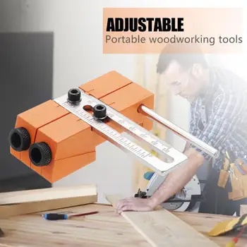 

Woodworking Pocket Hole Jig Kit Drill Bit 15 Degree Drilling Design Guide Carpentry Drilling Drill Bit Set For Carpentry Tools