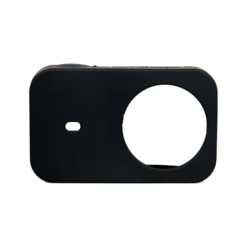 Protective Silicone cover with lens cap + Protective Frame Case Housing black for Xiaomi Mijia Mini Action Camera Accessories (4)