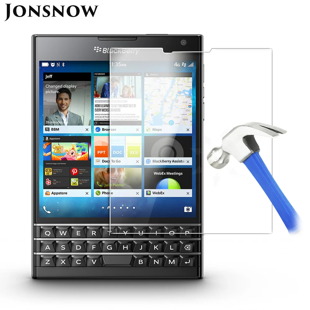 JONSNOW закаленное стекло для BlackBerry Passport Q30 Защитная пленка 2.5D 9H Взрывозащищенная HD защитная пленка