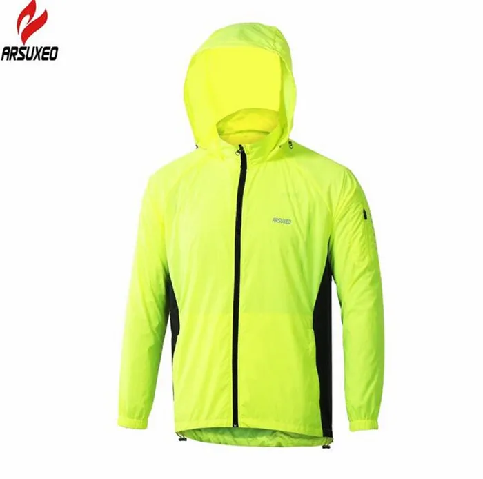 ARSUXEO, мужская спортивная куртка, ветрозащитная, водонепроницаемая, велосипедная одежда, непромокаемая, Джерси, дышащая, для бега, велоспорта, дождевик
