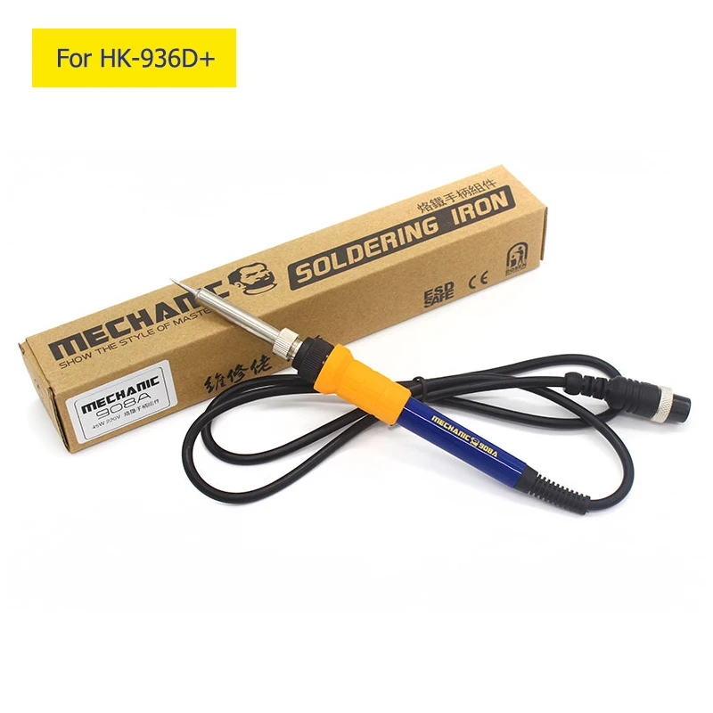 MECHANIC 60 Вт 5PIN паяльник Сварочная ручка для механика HK 936D +|Паяльные станции| |