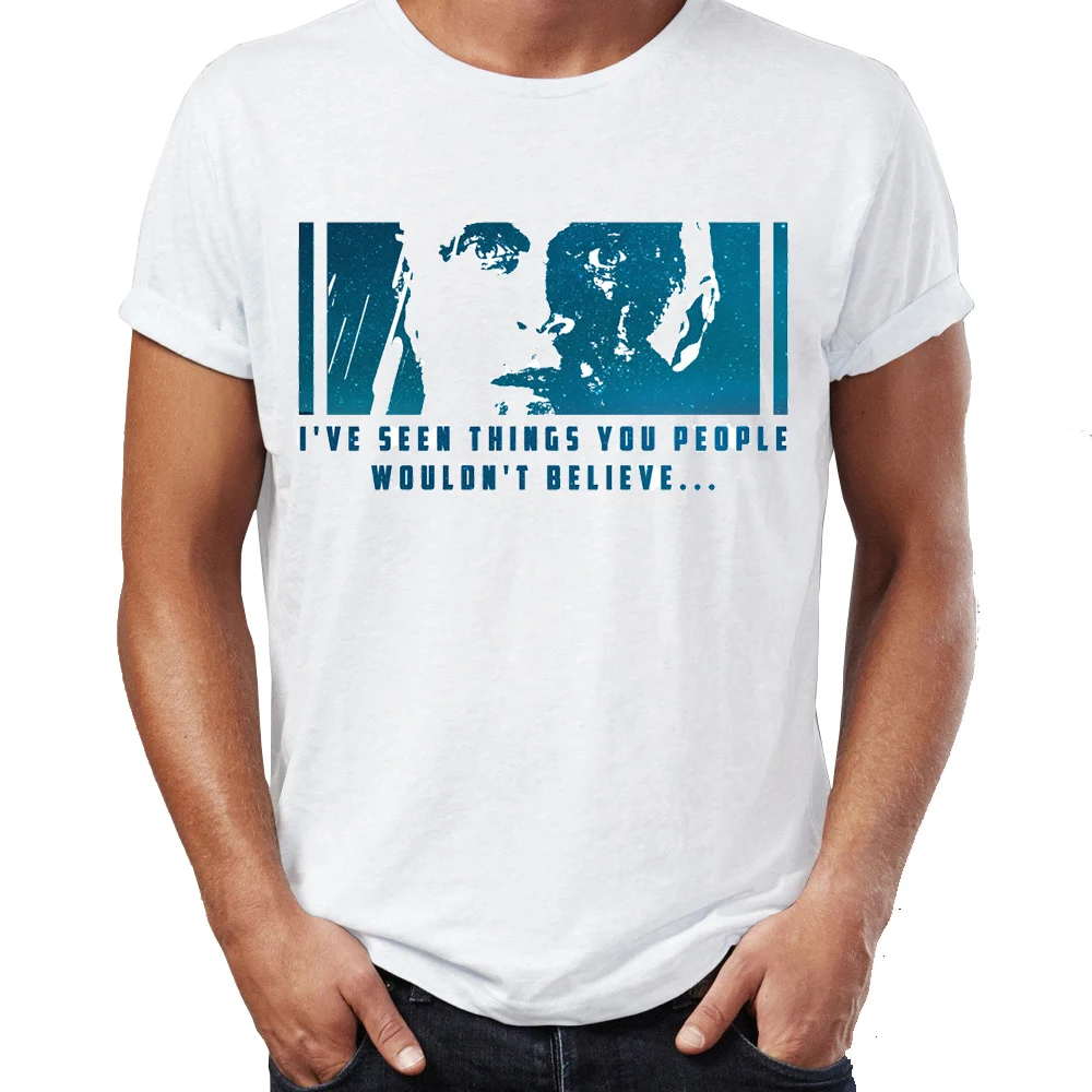 Мужская футболка с надписью Blade Runner Tears In Rain Rutger Hauer Tribute Awesome Art Printed Tee|Футболки| |