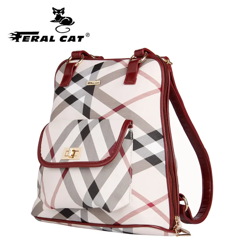 FERAL CAT mochilas mujer Simple classic desgin good quality girls canvas backpack student school book bag women backpack FERAL CAT mochilas mujer Simple classic desgin good quality girls canvas backpack student school book bag women backpack