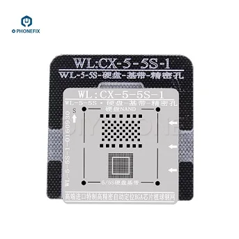 5C5S 5 Baseband NAND PHONEFIX оригинальная WL паяльная станция реболлинга трафарет для iPhone 7 8 X XS MAX NAND Baseband ремонт высокоточная жестяная сетка - Цвет: 5C5S 5 Baseband NAND