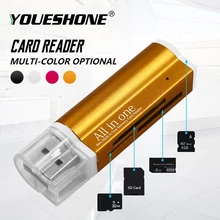 Çoklu 1 bellek SD kart Okuyucu Memory Stick Pro Duo Mikro SD, TF, M2, MMC, SDHC MS kart okuyucu çeşitli renkler