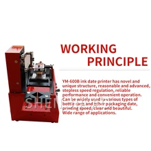 YM-600B машина для кодирования чернил, автоматическая печатная машина, бутылка, нижняя крышка, производственная Дата, печатная струйная печатная машина