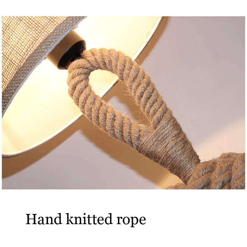 American table lamp retro rope cloth loft art bedside lamp bedroom study office cafe hotel restaurant bar light E27 desk light American table lamp retro rope cloth loft art bedside lamp bedroom study office cafe hotel restaurant bar light E27 desk light