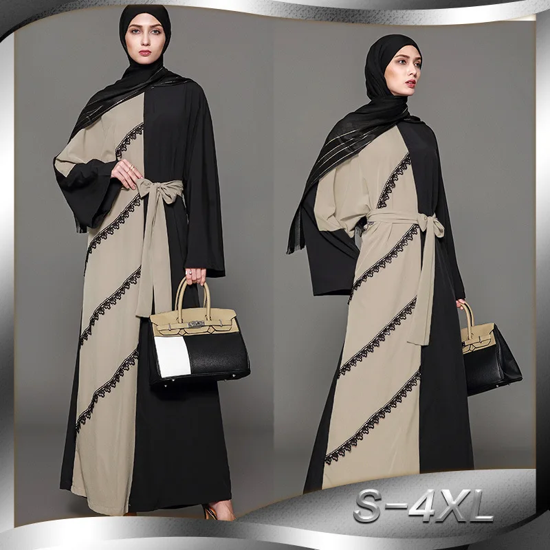 

4XL Abayas For Women Muslim Long Abaya Beautiful Muslim Dresses Middle Eastern Long Dress Middle East Maxi Dress Bandage Kaftan