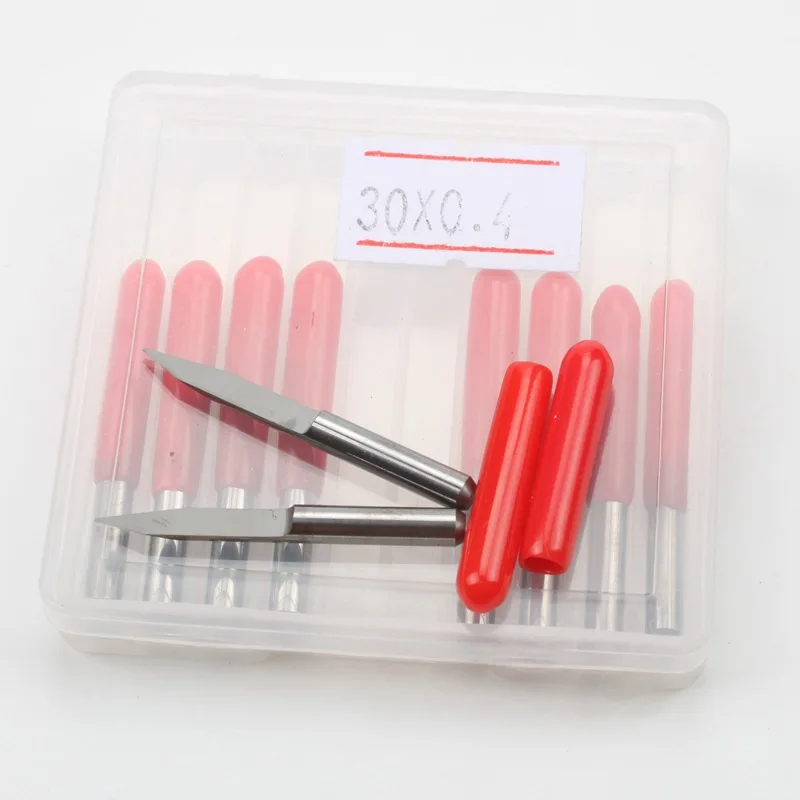 

10X Carbide PCB board 0.4mm 30 Degree Engraving Bits CNC Router Tool V-shape