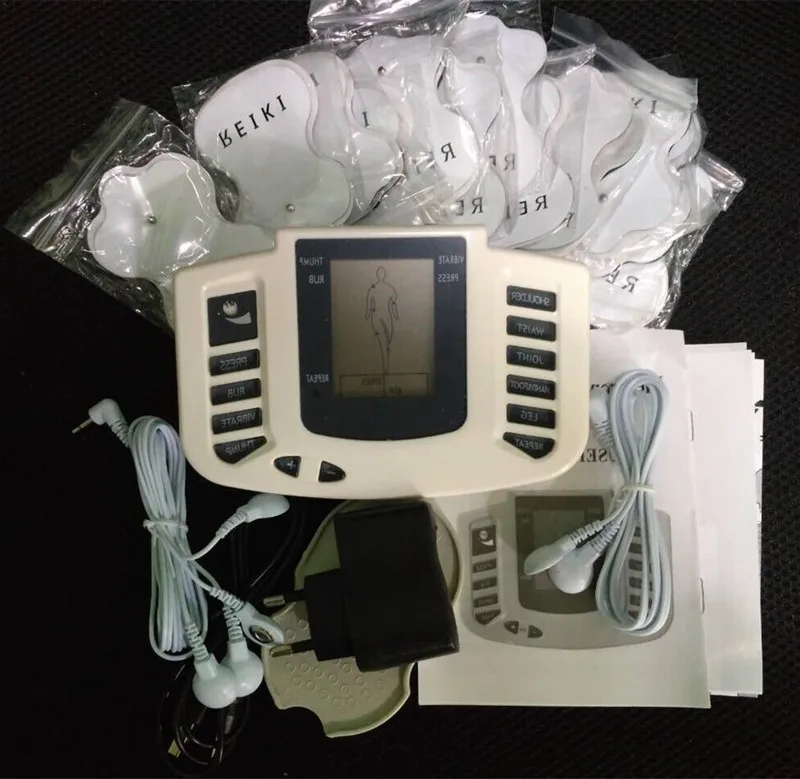 Massager Electrical Stimulator Full Body Relax Muscle Therapy Massager Pulse tens Acupuncture Health Care Slimming Machine12pads Massager Electrical Stimulator Full Body Relax Muscle Therapy Massager Pulse tens Acupuncture Health Care Slimming Machine12pads