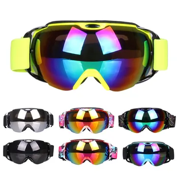 

Double Layers Skiing Goggles Spherical UV400 Anti-fog big Ski Mask Glasses men women Sports Eyewear Snowmobile Snowboard Goggles