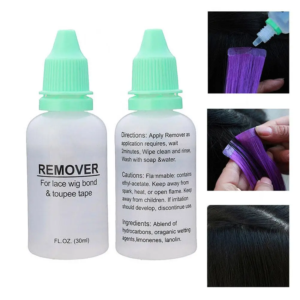 

30ml Hair Extension Remover Lace Wigs Bond Tape Hot Melt Glue Removal Water