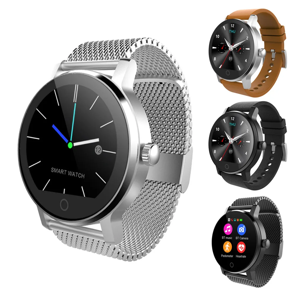 

Newly SMA-09 Smart Bluetooth Watch Phone Call Music Rate Heart Sports Business Monitor for IOS Android