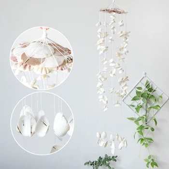 

New Japanese Natural Shell Wind Bell Pendant Door Decoration Creative Fresh Bedroom Room Hanging Decoration Pendant Wind Chimes