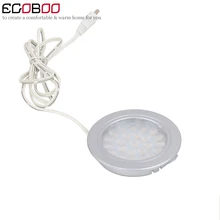 Светодиодный светильник современный 2 w Круглый поверхностный бар свет круглый под шкаф свет декоративная лампа для дома(6 шт/лот