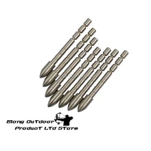 Free shipping 12pcs P0020 stainless steel bullet point for arrow hunting shooting archery bow
